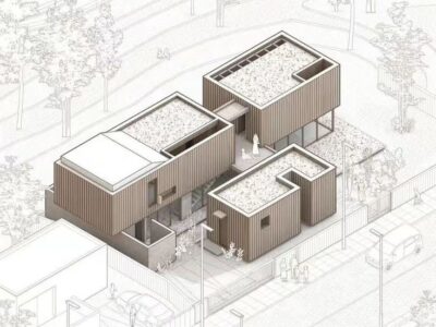 Axonometric Architectural Diagrams using Photoshop & Revit