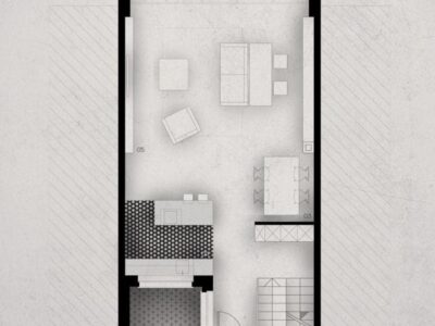 Minimalist B&W Floor Plans using Photoshop